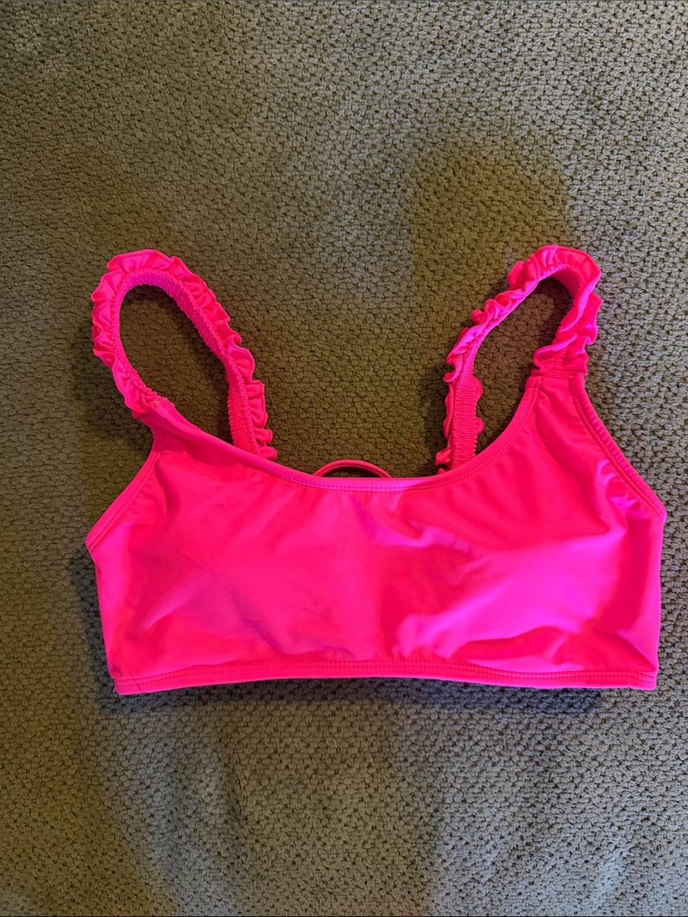 Island Soul Ruffle Bikini Top size small  (0011)